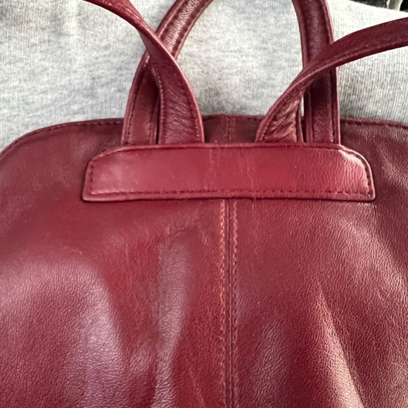 Pelle Studio Wilson\'s Leather Deep Red Backpack Adj. Straps Roomy Interior main image 11